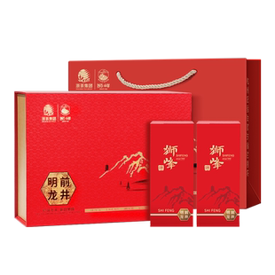 【交个朋友年货节】狮峰牌绿茶明前特级龙井茶叶礼盒装送礼长辈