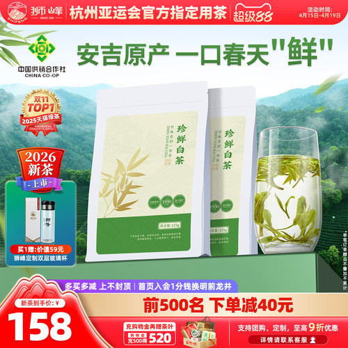 2026新茶明前特级安吉珍鲜白茶