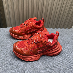 网面透气休闲运动鞋 新款 潮 女2025秋季 品牌撤柜处理4cm厚底老爹鞋