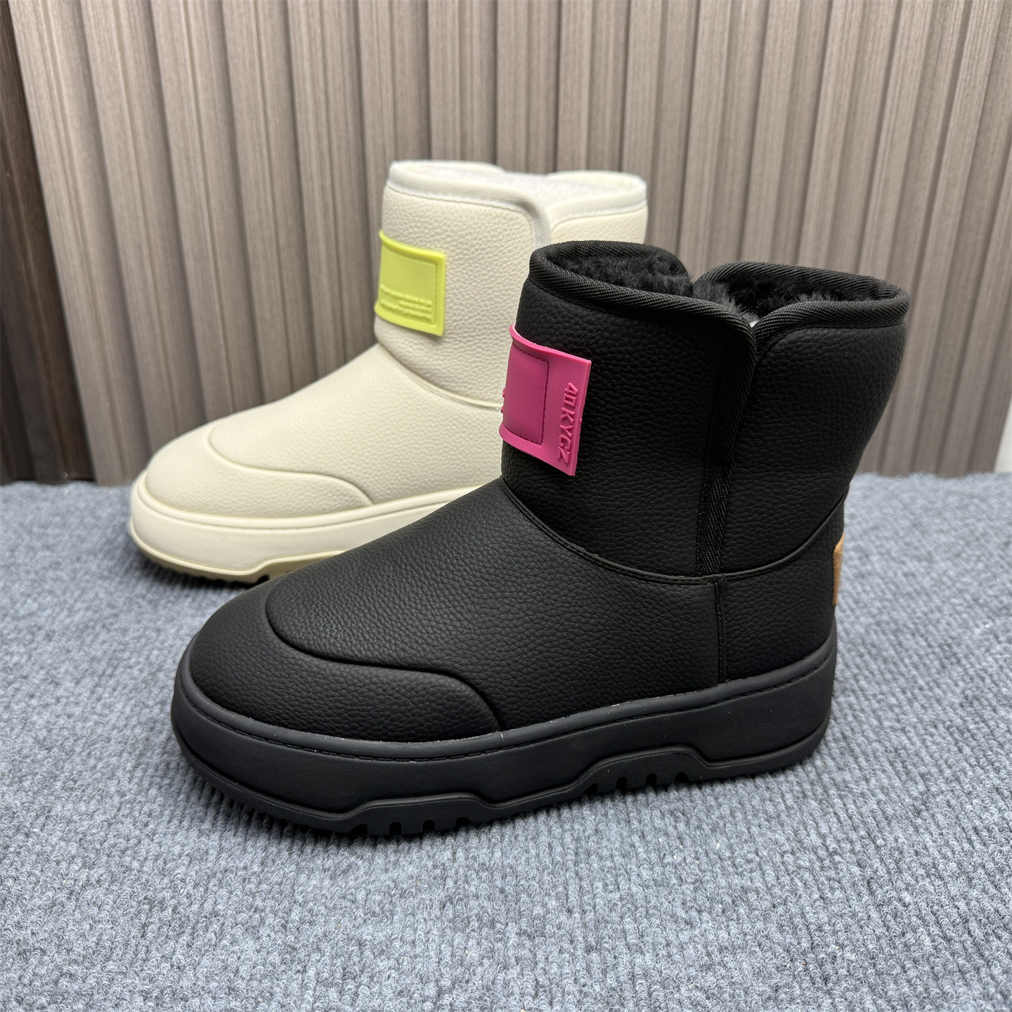 撤柜处理防水牛皮雪地靴女2025冬季新款加绒保暖防水厚底户外棉鞋,女鞋,时尚雪地靴,淘宝优惠券,粉丝福利购,淘宝优惠卷