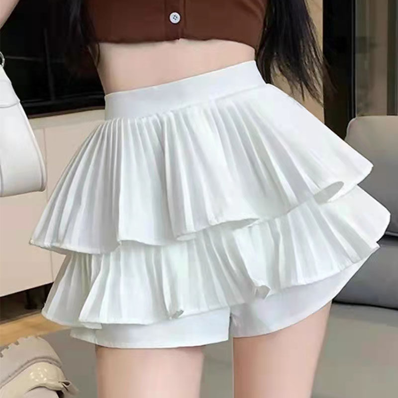 夏季新款蓬蓬裙半身裙子小个子百褶蛋糕短裙女白色a字小裙裤子潮,女装/女士精品,半身裙,淘宝优惠券,粉丝福利购,淘宝优惠卷