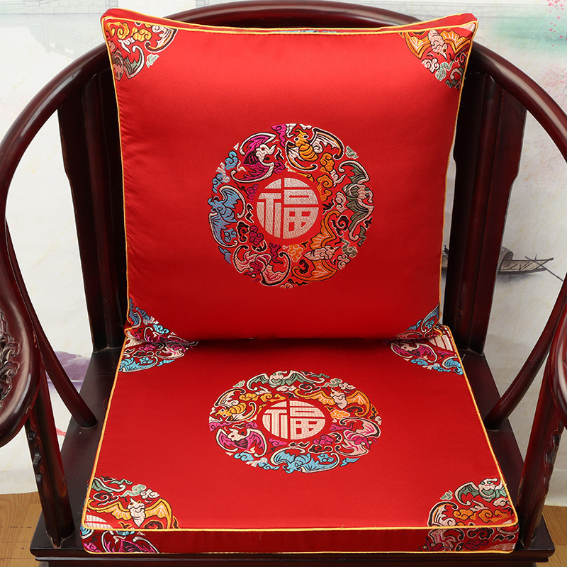 中式红木椅子垫实木圈椅太师椅靠垫茶桌椅垫定制藤椅坐垫靠背一体,居家布艺,椅垫,淘宝优惠券,粉丝福利购,淘宝优惠卷