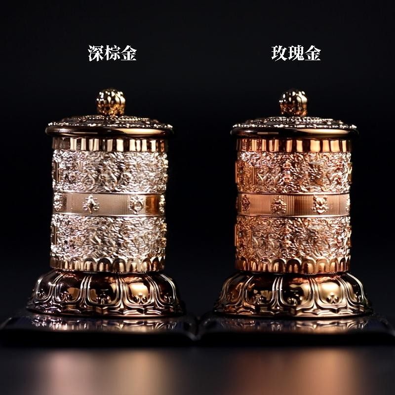 车载太阳能慈简汽车摆件转经简