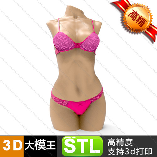 女性人台模特台内衣展示台三维模型数据模型STL模型3D打印模型
