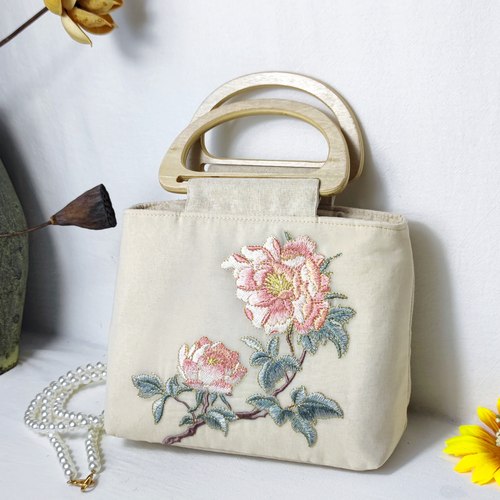 旗袍手提包国风刺绣文艺休闲古风