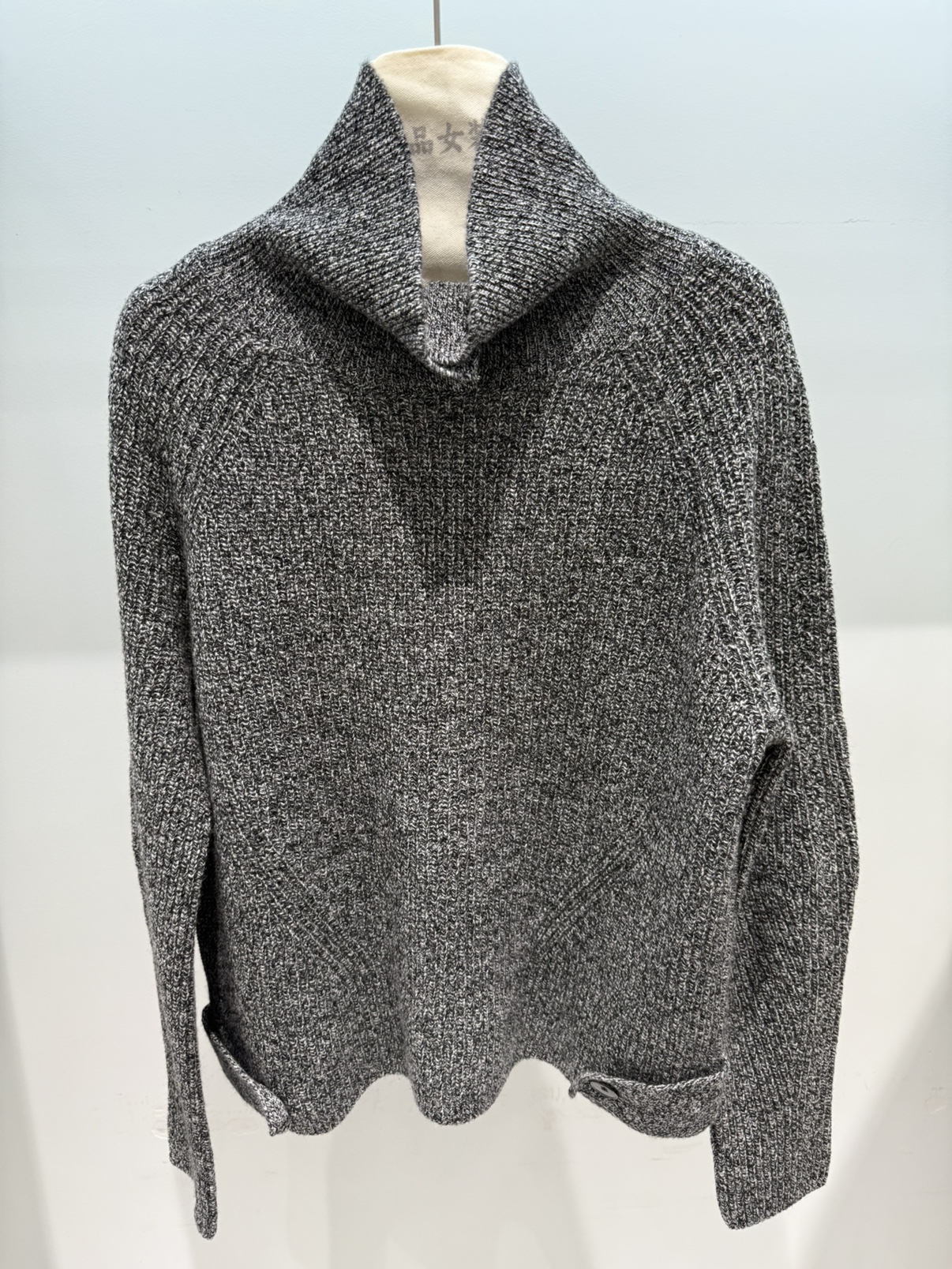 100%绵羊毛2025秋冬新款高领宽松羊毛衫女打底衫毛衣针织上衣