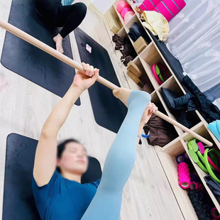 康复棍术后肢体恢复脊柱舒展腰肌劳损舒缓居家理疗健身实木杆