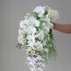 韩式 手捧花高级白色玫瑰花束新娘捧花仿真手捧花森系闺蜜特惠球形
