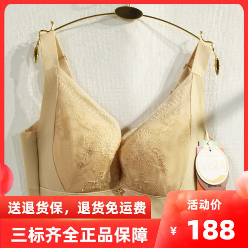 爱戴D6716国色添香6代全包显小5排扣高侧比美背CDE杯中药调理文胸