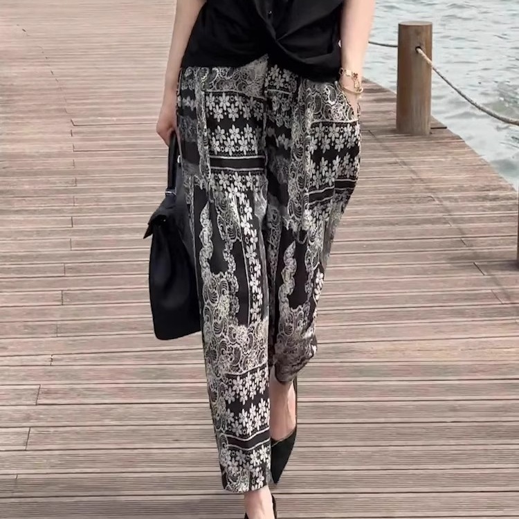 时尚气质速干哈伦裤子女夏季薄款