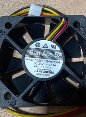 原装三洋 109P0524A7D04 DC 24V 0.11A 5015 5CM高端设备散热风扇