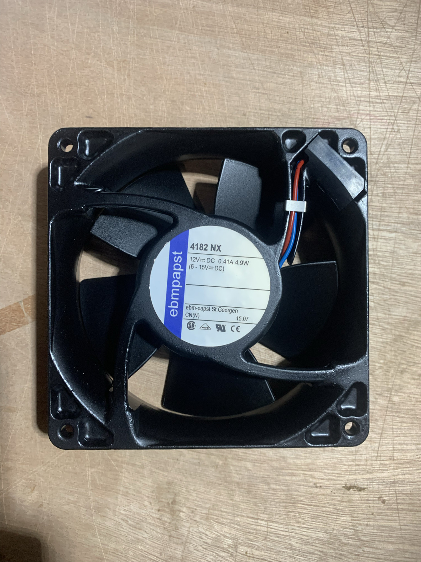 全新原装EBMPSPST4182NX 12Ｖ12厘米铝框散热风扇
