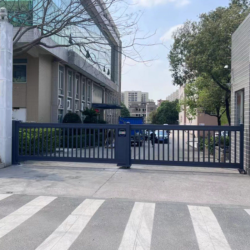 铝合金电动别墅庭院门伸缩平移折叠门车库门铝艺大门工厂自动门