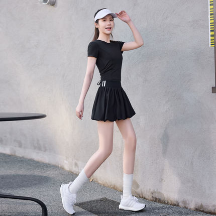 高尔夫套装女2026新款网球运动穿搭专业晨跑服羽毛球短裙瑜伽健身