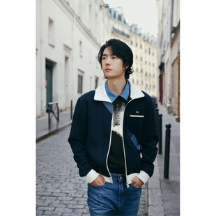 潮男装 王一博明星同款 外套舒适休闲简约2025春夏新品 夹克长袖 男士