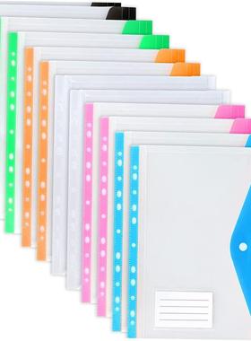 A4 Size Plastic File Folders Wallets Colorful Document Files