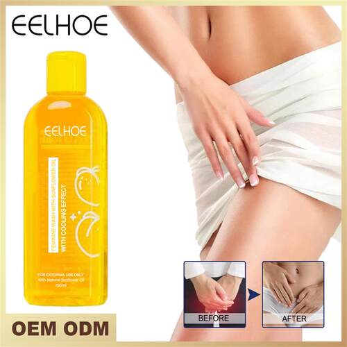 Women shower gel for cleaning personal parts of the body