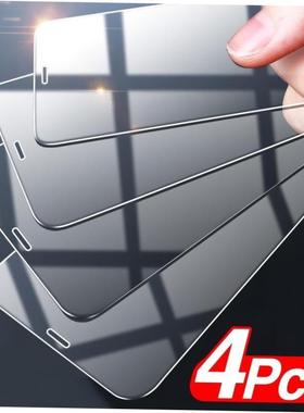 4pc Full Screen Protetor适用于iPhone11 12 13 14 15 Pro Max T