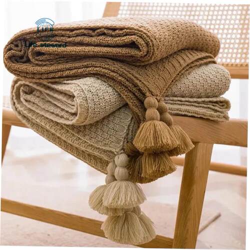 Blankets for Bed Sofa Couch Chunky Knit Bedspread Knitted