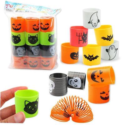 .12pcs Horror Halloween Magic Springs Toy Halloween Decors P