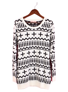 【徐08】104SYMM077库存剪标春秋女套头圆领长袖孕妇装针织衫上衣