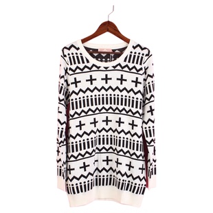 针织衫 孕妇装 104SYMM077库存剪标春秋女套头圆领长袖 上衣 徐08