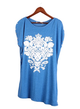 【徐08】十月系列100SYMM199剪标女式夏圆领短袖印花孕妇妈咪T恤