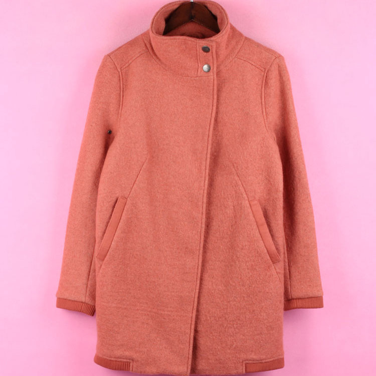 【徐12】埃系列13ASPLT551库存秋冬季女装中长款休闲毛呢大衣外套