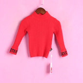 A系列152AB 徐07 494秋冬女童半高领打底毛衣针织衫