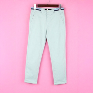 118177瑕疵 森系列SM 库女式 休闲春秋季 长裤 高腰修身 徐08