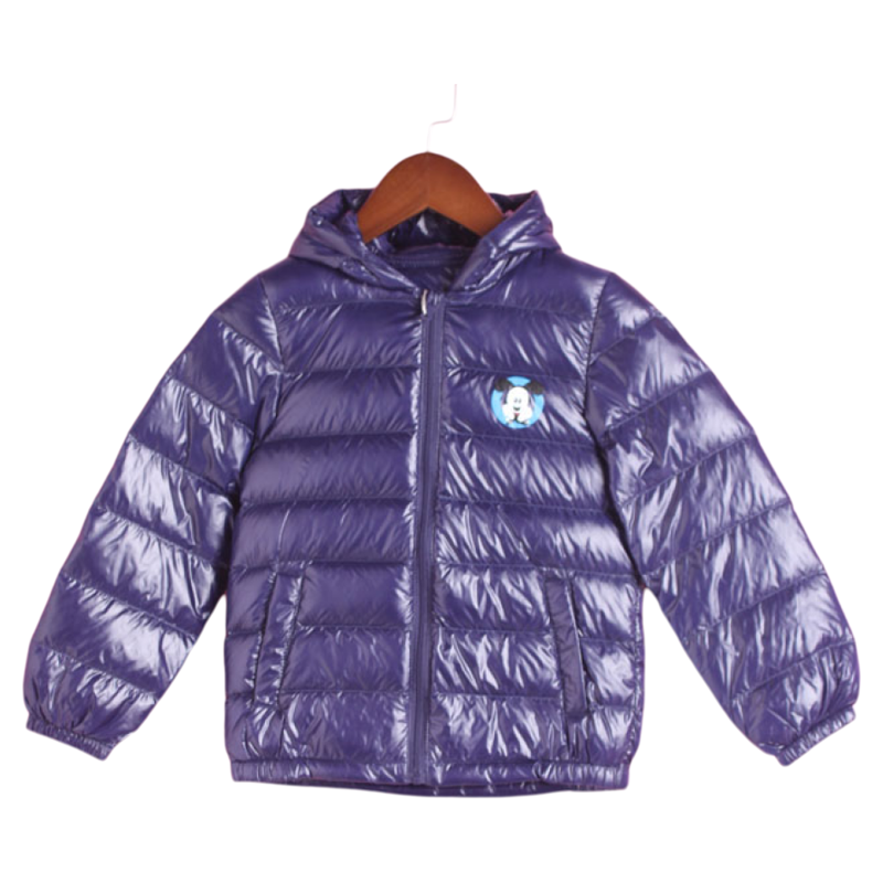 男女童连帽开衫轻薄羽绒外套