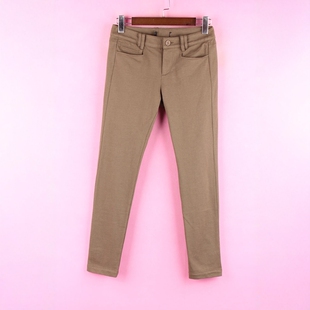 徐08 绿小脚裤 江系列300JNB 低腰修身 子 445女休闲裤