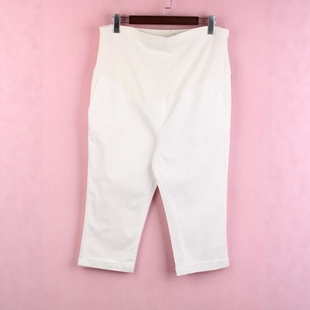【徐08】100SYMM646上新库存剪标女春夏拼接高腰孕妇休闲中裤子