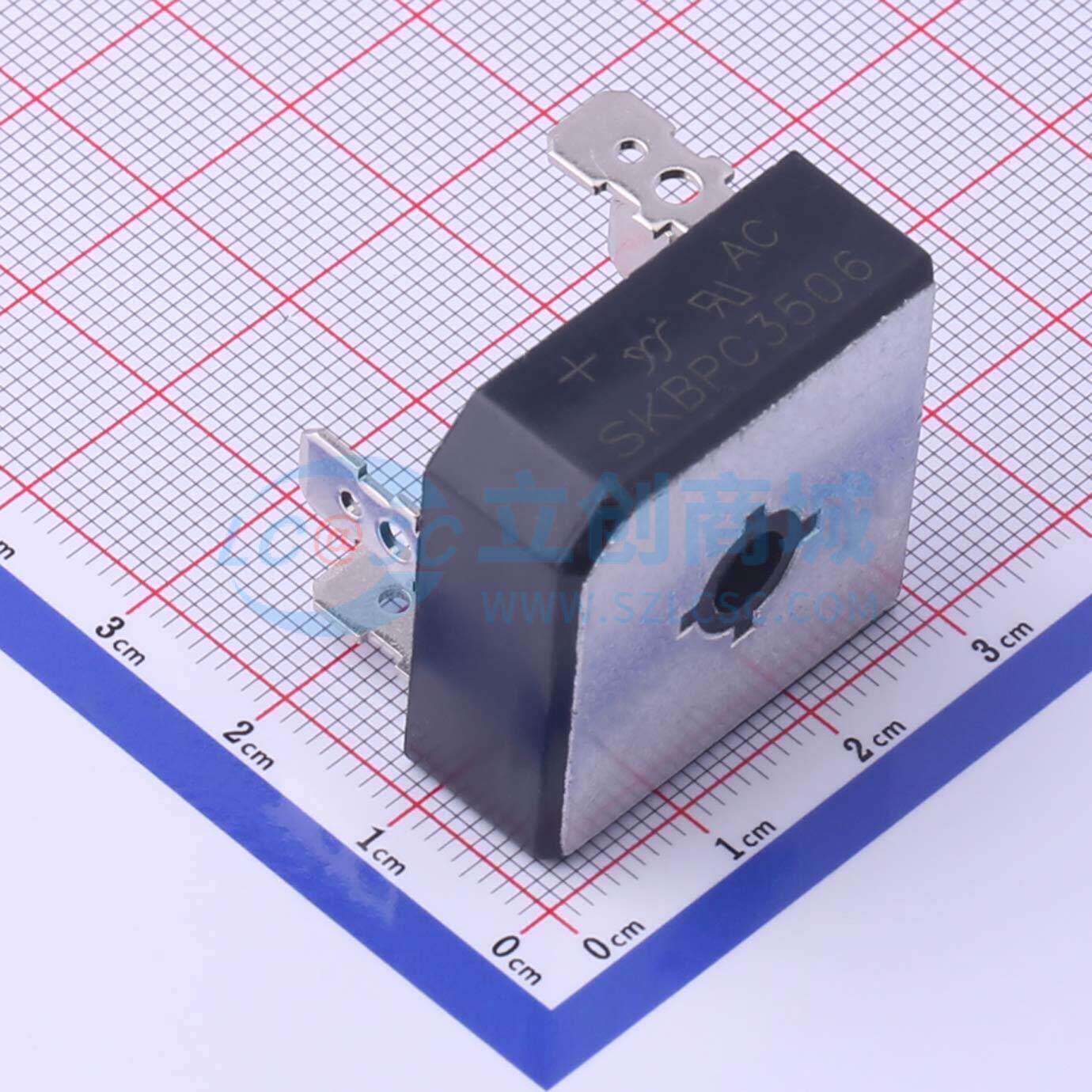 整流桥 SKBPC3506 SKBPC 600V 35A YANGJIE(扬杰) 电子元器件配单 - 实物图