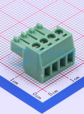 插拔式接线端子 DB2EK-3.5-4P-GN-S P=3.5mm 1x4P插头 绿色