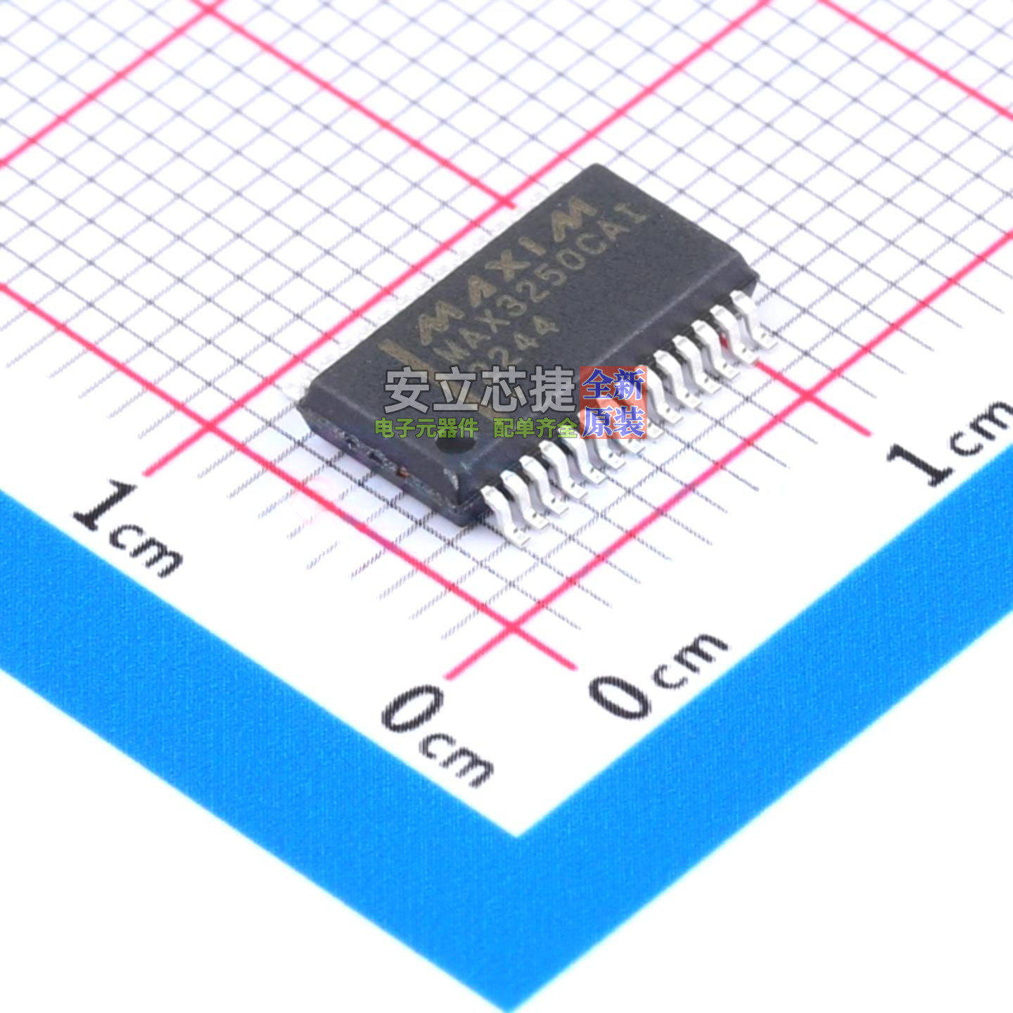 RS232芯片 MAX3250CAI+T SSOP-28 MAXIM(美信) 电子元件全新原装