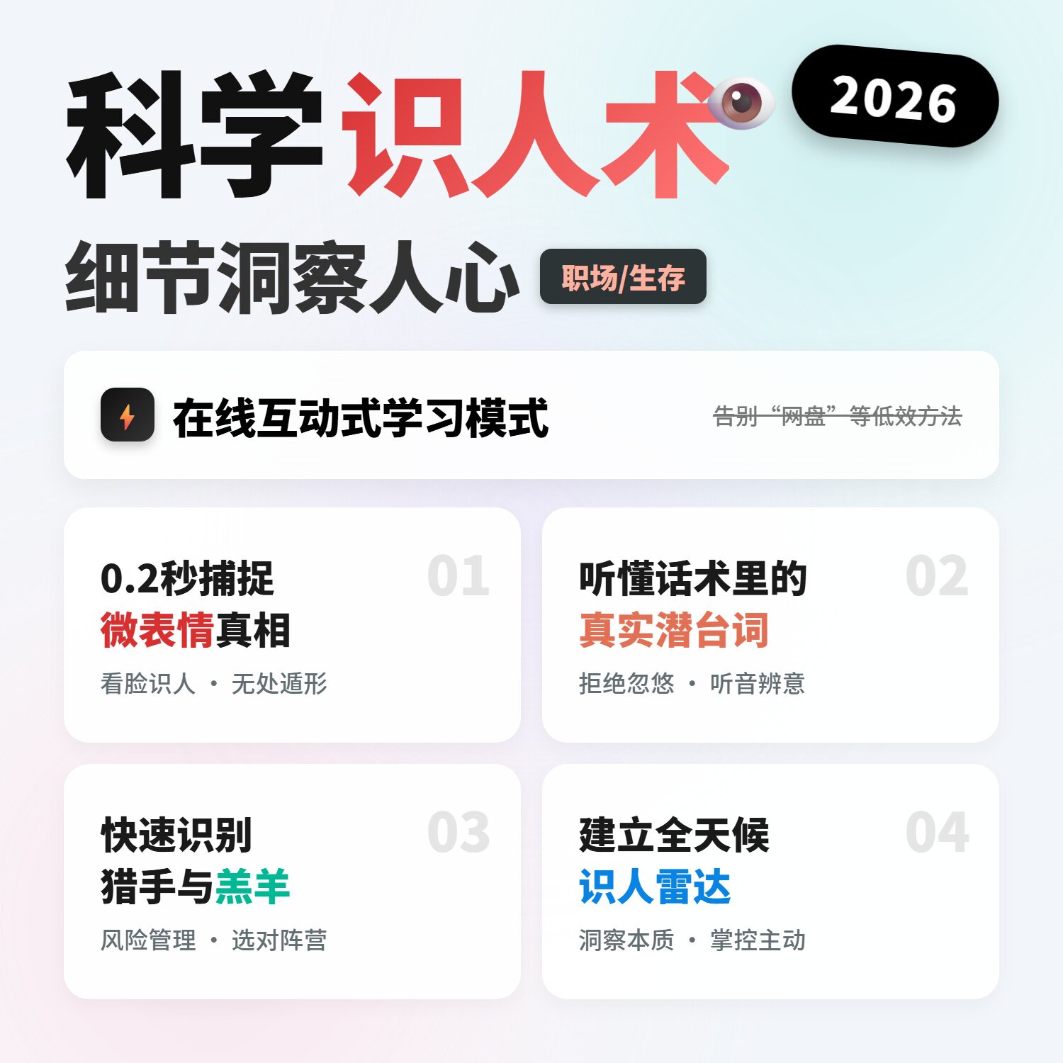识人术心理学微表情读心术身体语言洞察人性弱点社交职场沟通