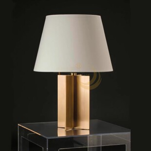 复刻极简铁艺十字布罩台灯法式中古风酒店别墅新中式上海定制台灯