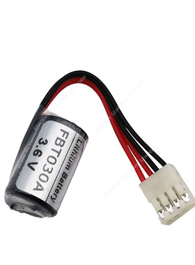 全新富士PLC时钟RTC锂电池FBT030A 3.6V原装4孔插头NB2 F70S包邮