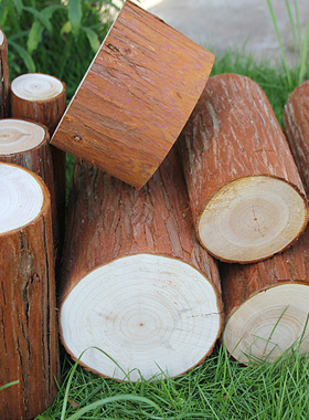 原木墩庭院装饰柴火摆件品道具