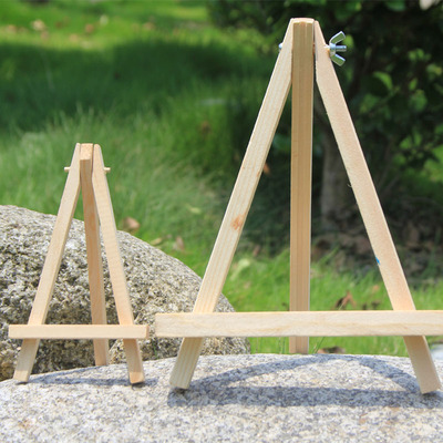 实木画架迷你三展示架支架式木画架松木小画架摆件diy物品展示架