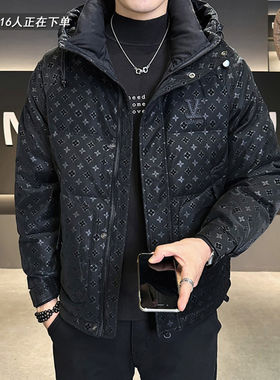 皮羽绒服男短款冬季2025新款