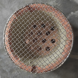 烧烤网 不锈钢 篦子 圆形 商用 烤肉 加粗生铁片 茶炉烤网 铁炉架