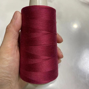 深酒红色缝纫细线家用402涤纶老式缝纫机手工缝衣平车线大卷