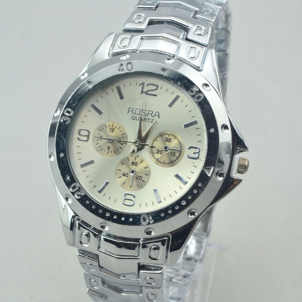 2019新品韩版网红供应时尚男士钢带表三眼六针石英 礼品精选学生