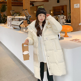现货50羽绒服牛角扣中长款加厚外套22816P260严控398，女装羽绒服，艾青服饰