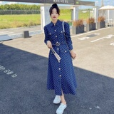 现货牛仔提花连衣裙字母裙29022318P120控17822301P130控198，女装连衣裙，艾青服饰