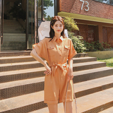 现货2025短裤短袖连身裤纯色工装连体衣裤潮1658822P85控138，女装连体裤，艾青服饰