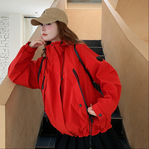 新品 现货 糖果色连帽冲锋衣153 6621P160K238图片