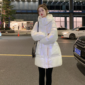 现货 不挑人穿中长款连帽羽绒服  8252 P265控398图片